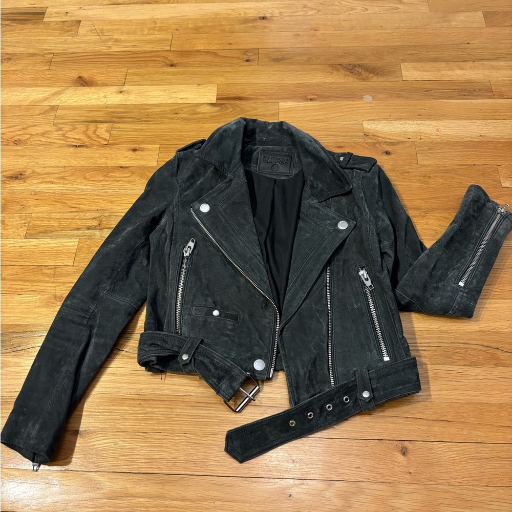 Blank NYC Black Suede Women's Jacket Size XS